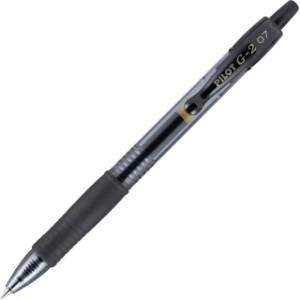 Pilot G-2 Gel Pen, Fine Tip, Black, 12 / Carton