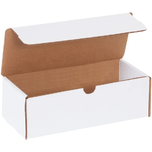 9 x 4 x 3" White Corrugated Literature Mailer Boxes