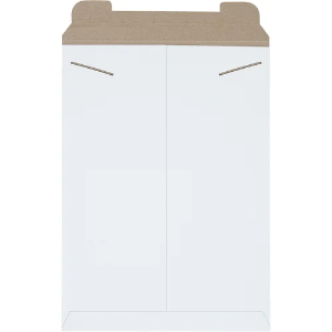 Stayflats Mailers - 13 x 18", White, Tab Locking