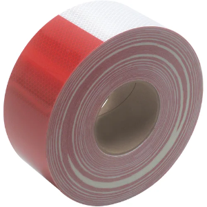 3M 983 Conspicuity Reflective Tape, 3" x 150', Red / White
