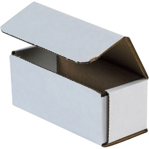 5 x 2 x 2" White Corrugated Mailer Boxes