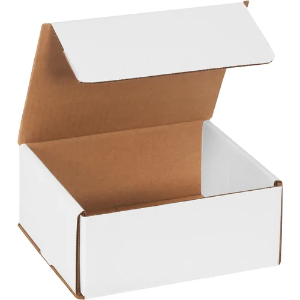 7 x 6 x 3" White Corrugated Mailer Boxes