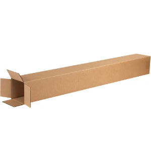 4 x 4 x 38" Tall Kraft Corrugated Shipping Boxes