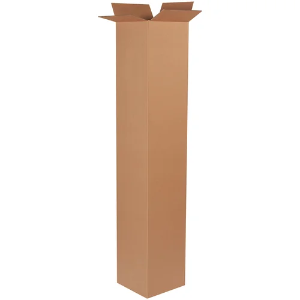 10 x 10 x 72" Tall Kraft Corrugated Shipping Boxes