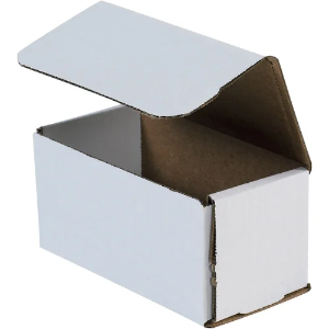 6 x 3 x 3" White Corrugated Mailer Boxes