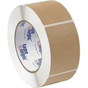 Block Out Labels, 1 x 1", Kraft