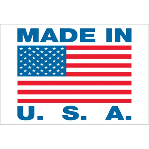 Made in USA Labels - 2 x 3", 500 / Roll