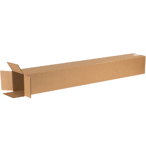 6 x 6 x 50" Tall Kraft Corrugated Shipping Boxes