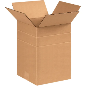 8 1/2 x 8 1/2 x 12" Kraft Multi-Depth Shipping Boxes