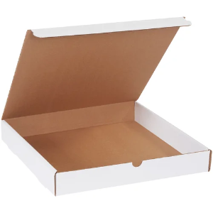 14 x 14 x 2" White Corrugated Literature Mailer Boxes