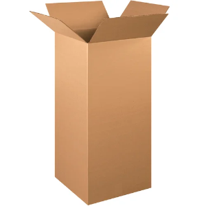 15 x 15 x 36" Tall Kraft Corrugated Shipping Boxes