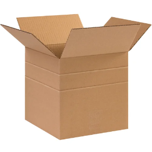10 x 10 x 10" Kraft Multi-Depth Shipping Boxes