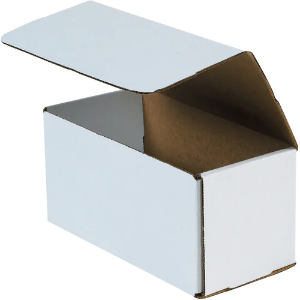 8 x 4 x 4" White Corrugated Mailer Boxes