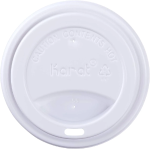 Dome Sipper Lids, 8 oz., White