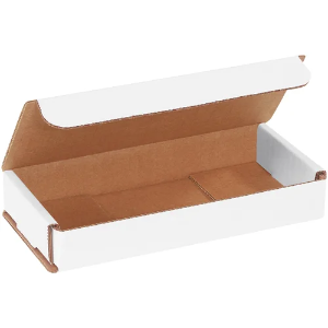 7 x 3 x 1" White Corrugated Mailer Boxes