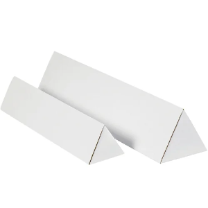 3 x 18 1/4" Triangle Mailing Tubes, White, 50 / Bundle