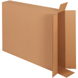 28 x 5 x 38" Side Loading FOL Corrugated Boxes, Kraft