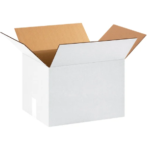 15 x 12 x 10" White Corrugated Shipping Boxes