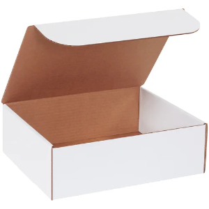 12 x 10 x 4" White Corrugated Literature Mailer Boxes