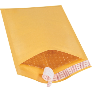 Kraft Bubble Mailers - 7 1/4 x 12 inch, durable protective packaging for shipping, featuring bubble-lined cushioning and tear-resistant Kraft paper