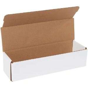 12 x 3 1/2 x 3" White Corrugated Mailer Boxes