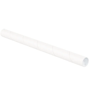 1 1/2 x 12" White Mailing Tubes