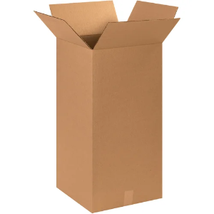 15 x 15 x 30" Tall Kraft Corrugated Shipping Boxes