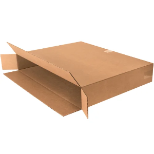 30 x 5 x 24" Side Loading FOL Corrugated Boxes, Kraft