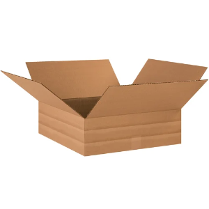 18 x 18 x 6" Kraft Multi-Depth Shipping Boxes
