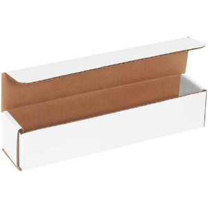 10 x 2 x 2" White Corrugated Mailer Boxes