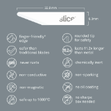 Slice Ceramic Replacement Blades - Straight Edge w/ Rounded Tip