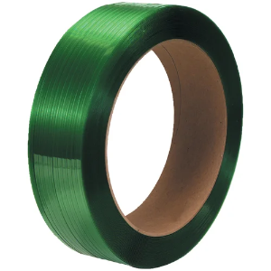 Polyester Strapping - 5/8" x .035" x 4,200', 16 x 6" core, Green
