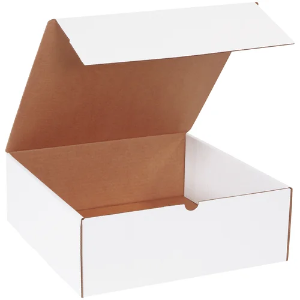 14 x 14 x 5" White Corrugated Literature Mailer Boxes