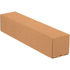 3 x 3 x 30" Square Mailing Tubes, Kraft, 25 / Bundle