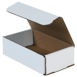 7 x 4 x 2" White Corrugated Mailer Boxes