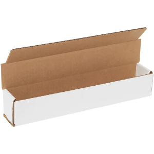 12 x 2 x 2" White Corrugated Mailer Boxes