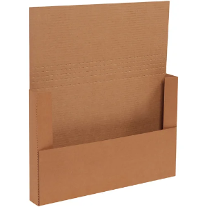 14 1/8 x 8 5/8 x 2" Kraft Easy Fold Mailer Boxes