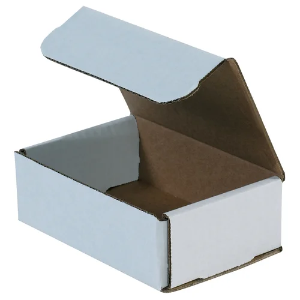 6 x 4 x 2" White Corrugated Mailer Boxes