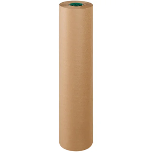 Poly Coated Kraft Paper Roll, 36" x 600', 50 lb.
