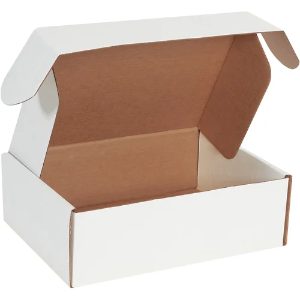 12 1/8 x 9 1/4 x 4" Tab Locking Literature Mailers, White