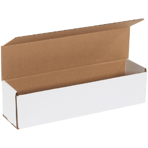 16 x 4 x 4" White Corrugated Mailer Boxes