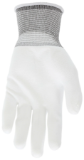 Polyurethane Palm Coated Gloves - White, 13 ga., Large