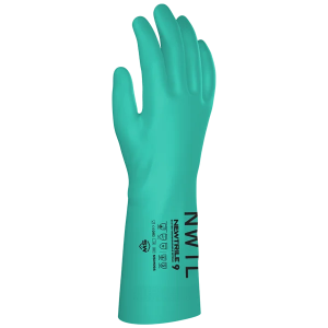 Chemical Resistant Nitrile Gloves - Unlined, 11 Mil, Large