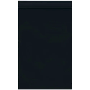 4 x 6" Colored Reclosable Poly Bags, Black