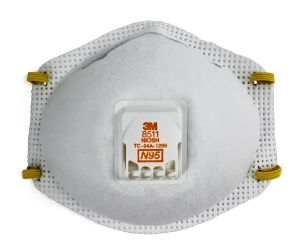 3M 8511 N95 Industrial Respirator with Valve