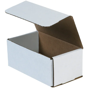 7 x 4 x 3" White Corrugated Mailer Boxes