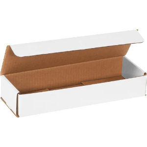 12 x 4 x 2" White Corrugated Mailer Boxes