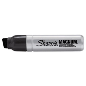 Sharpie Magnum Permanent Marker, Broad Chisel Tip, Black