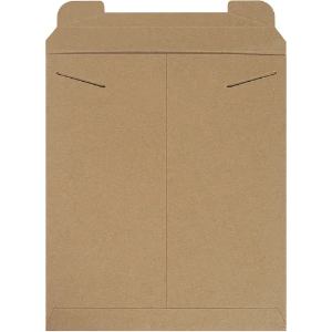 Stayflats Mailers - 12 3/4 x 15", Kraft, Tab Locking