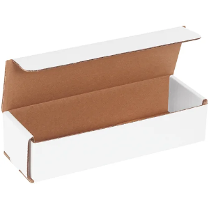 9 x 3 x 2" White Corrugated Mailer Boxes